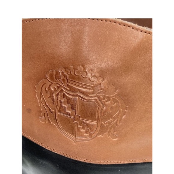 Franco Sarto Chipper Black Brown Leather Riding Boot Women Tall Classic Size 7.5 - Picture 6 of 6